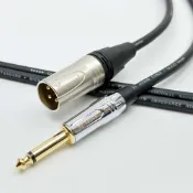 (店+)【YC Sound】30公分 雙直頭 非平衡接法 XLR公 銀色 6.3mm 單音 亮鉻色 直頭 黑色尾 粗線6.0mm 特殊工藝 XLR轉6.3 TS 6.5mm 彎頭 亮鉻色 直角 L頭 L型 單音 非平衡線 樂器導線 XLR轉6.5mm 電子琴 鋼琴導線 混音機輸出主動式喇叭