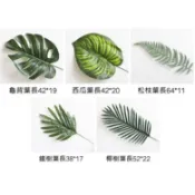 現貨 Aymhouse 生活雜貨 龜背葉 龜背竹 龜背芋 鐵樹葉 蘇鐵 鳳尾蕉 椰樹葉 仿生植物 西瓜葉 松枝葉 春羽葉