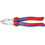 【美德工具】特價 新版手柄KNIPEX 02 05 225頂級鍍鉻防銹雙料舒適柄強力型鋼絲鉗 老虎鉗