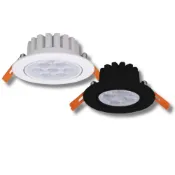 (店+)【DanceLight 舞光】5W/8W歡笑崁燈 崁入孔7公分｜9公分 可調式 窄角投射型 白殼 黑殼｜附快速接頭