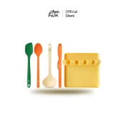 Malang Honey韓國 Jammuk 嬰兒食品矽膠廚具(料理湯匙/料理刮刀/料理夾/料理湯勺/餐具架)