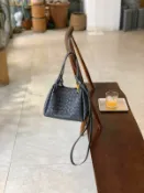 全球選品1館 生活百貨 手工編織真皮小號降落傘包日常百搭文藝手拎菜籃子包包單肩斜後背包