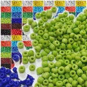 西西手工藝材料 原住民珠(約100g)2mm~4mm 圓珠 玻璃珠 手鏈 手環 項鍊 串珠材料 珠簾 彩色珠 滿額免運