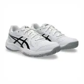 【asics 亞瑟士】排球鞋 羽球鞋 女鞋 大童 運動鞋 UPCOURT 6 GS 黑白 1074A045-101