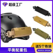 百貨屋二號 戶外戰術頭盔平衡配重包 送鐵塊 可拆卸通用MICH牛津布配重袋