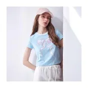 【Le Polka】甜美蝴蝶結印花上衣-女