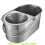 不銹鋼擠水桶老式拖把墩布地拖桶棉線拖布條拖把桶家用304加厚