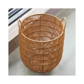 (店+)大號塑膠藤編防水髒衣籃 /簍 浴室洗衣籃 客廳玩具雜物收納筐