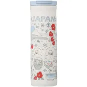 (店+)STARBUCKS星巴克 日本限定Been There Series系列 冬季雪景不鏽鋼隨行水瓶 473ml
