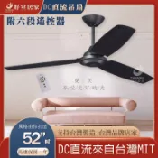 [可刷卡] DC吊扇 工業扇 工業吊扇 52吋 直流吊扇 三葉吊扇 ABS葉片 壁控 遙控 台灣製 白色 黑色 北歐 工