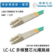 曙曜科技 相容光纖模組的第一選擇 DLL-L2-OM3-1M 多模雙芯光纖跳線 OM3 Duplex LC/UPC 50/125μm 2.0mm 1 公尺