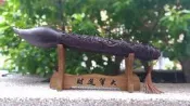 ^.^飛行屋(全新品)天然越南沉木文昌筆 狀元筆(龍雕)石頭沉~金榜題名 大筆進財~居家店面招財(附底座&流蘇)送禮佳!
