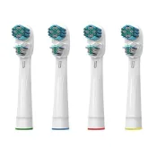 【比比昂】適用於 Oral-B Dual Clean 的四支替換牙刷頭。雙刷頭設計，增強清潔效果，有效去除牙菌斑。相容於多種型號（Professional Care、Triumph、Vitality、Dual Clean、Pro 500、1000、1500、3000、3757、5000、7000、7500、8000 等）。