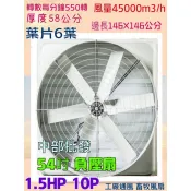排風機 廠房散熱風扇 工廠通風  排風機批發 負壓扇 54吋 畜牧風扇 抽送風機 喇叭型 六葉直結式風機 抽送風通風