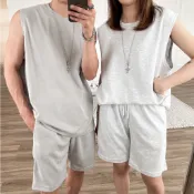 【20ss_select】韓國 韓款 素面無袖太空棉背心套裝 背心 吊嘎 內衣 男女皆可 居家衣服 棉質太空棉 棉質背心