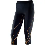 =好了啦要運動=MIZUNO 女款 BG5000 緊身褲 緊身七分褲 壓力褲 彈性 透氣 A76BP27798黑黃