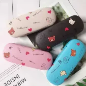 動物系 眼鏡盒 |拉拉熊 小恐龍眼鏡盒 |療癒印花鏡盒 |皮面鐵質鏡盒 |抗壓老花盒子 |24H快速出貨