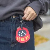 Hou Wu Boutique 好物不停 murmur NYA 達摩 不倒翁 皮革磁扣套 磁扣鑰匙圈 磁扣圈 鑰匙圈