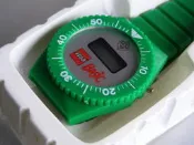 樂高 推測1990年 LEGO BASIC 手錶 故障品 香港製 綠色 (麗嬰國際股份有限公司敬贈)
