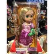 盒損【美國大街】正品.美國迪士尼 DA2-9 手繪Q版娃娃.限量珍藏版經典款魔髮奇緣長髮公主樂佩公主 16吋 /40cm