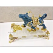 (店+)牛 牛轉乾坤 擺件 送禮品 水晶 鑲鑽 生肖 擺件 招財進寶 擺飾品 裝飾品 開運招財 送禮 入厝 財位 擺飾品
