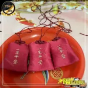 【正一】吉光開運☯︎ 紅色平安福香火袋隨身護身符袋子汽車小掛件三角符袋  XB