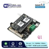 【免運】二合壹WiFi Bluetooth hifi無損數字音頻WiFi音響接收器 智能家居