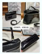 全球選品1館 生活百貨 真皮lp飯盒包鱷魚紋包包2024新款高級感女式手提包小包單肩斜後背包