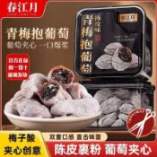 代購/批發春江月葡萄梅子青梅抱葡萄陳皮青梅夾葡萄爆漿夾心葡萄乾蜜餞正宗