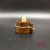 實心銅磨石農具仿古迷你雙層老石磨倒流香擺件創意農村磨臺香插