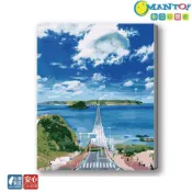 (店+)【Manto】台灣製DIY數字油畫-山口．角島大橋 超取專用大小