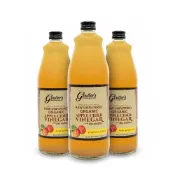 (店+)【Goulters】Goulters紐西蘭有機蘋果醋750ml x3入+Three Bays澳洲莫寧頓半島氣泡天然礦泉水750ml x3入