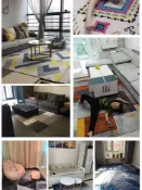 協貿國際日用品生活10館 地毯毛絨大門臥室地墊床邊地毯兒童陽臺抽象長條型房間簡約出租房