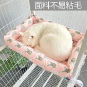 涼蓆睡墊寵物保暖貓籠窩 涼蓆寵物睡墊 貓吊床 貓窩 夏季涼窩貓墊子可固定貓窩四季通用平臺墊寵物貓咪籠子專用墊子睡覺用夏天