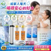 【EZ居家生活館】丹頓廚下型淨水器/淨水器/RO機6道式逆滲透/前置淨水器，生飲級NSF認證一年份濾芯(矽藻級）