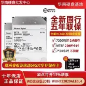 【優選 爆品】WD/西部數據WUH722020BLE6L4/604 20TB機械硬盤氦氣企業級HC560