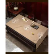 『哆啦A夢百寶袋』👍口碑新款桌布茶桌墊布茶几佈防水新中式客廳檯布輕奢長方形棉麻布藝