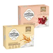 (店+)佳霜 Imperial Leather 帝王香皂 120g 燕麥舒緩 海鹽石榴 去角質皂 香皂 肥皂 沐浴皂-PQ美妝