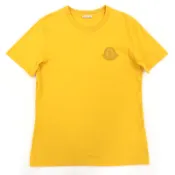 【DOKODEMO】MONCLER 2020 F20938C75900 100%純棉短袖T卹，附logo貼片，芥末黃，M碼，正品男款，成色極佳
