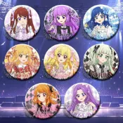 偶像學園週邊✨偶像學園卡片 偶像活動stars吧唧星宮莓涼川夢昴應援周邊痛包可愛徽章飾品掛件