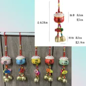 生活用品 招財貓陶瓷風鈴 顏色隨機 掛件入戶門進門提醒鈴鐺商鋪 掛飾風鈴鈴鐺門口店鋪掛 可愛陶瓷 招財貓 掛飾風鈴