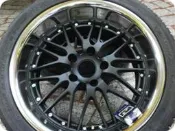 ***天下第一輪*** 全新鋁圈 776 18吋前後配 5孔120 BMW 平光黑包白鐵邊完工價4900