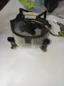 良品- intel 原廠775銅底,散熱風扇,4PIN溫控,保固40天,鰭片厚.