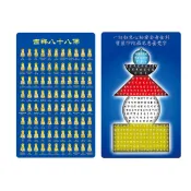 【一切如來心秘密全身舍利寶篋印陀羅尼+吉祥八十八佛】PVC 雙面 佛卡 唐卡 經文/咒輪 [12001]