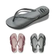 【havaianas 哈瓦仕】女拖鞋 Slim Gloss 漸層系列 閃亮 拖鞋(女鞋 人字拖 夾腳拖)