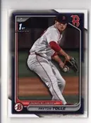 2024 Bowman Draft #BD-63 Payton Tolle Boston Red Sox 