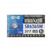 [百威電子]日本製 maxell 鈕扣電池 SR626SW / 377 (1.55V) 計算機溫度計主機板手錶水銀電池