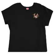 【KENZO】品牌前後燙印保齡球LOGO純棉質短T恤短T恤(黑)