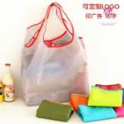 虎妞客製 折疊購物袋 創意糖果色 可折疊環保袋 可肩挎便攜購物袋 超市手提收納袋 可印LOGO 客製化