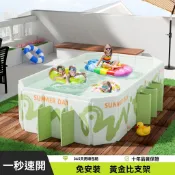 【破損包賠】游泳池 家用免充氣 可摺疊水池 戶外防曬泳池 洗澡池 家庭游泳池 充氣浴缸 家庭戶外大型支架泳池